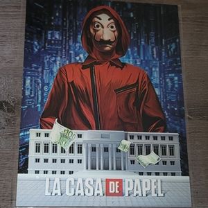 Money Heist Image Changing 3D Holographic Lenticular Poster, La Casa De Papel